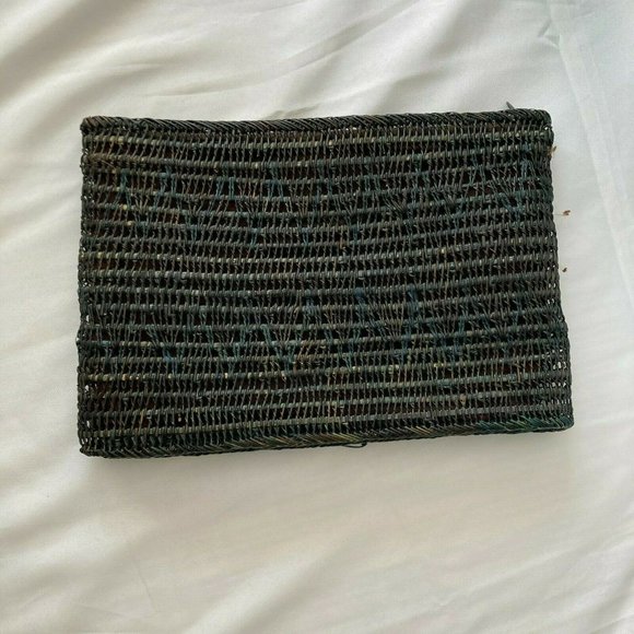 Mister Ernest Woven Clutch hand bag Straw? Rattan? - Picture 5 of 9
